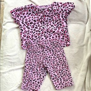 Pink cheetah set